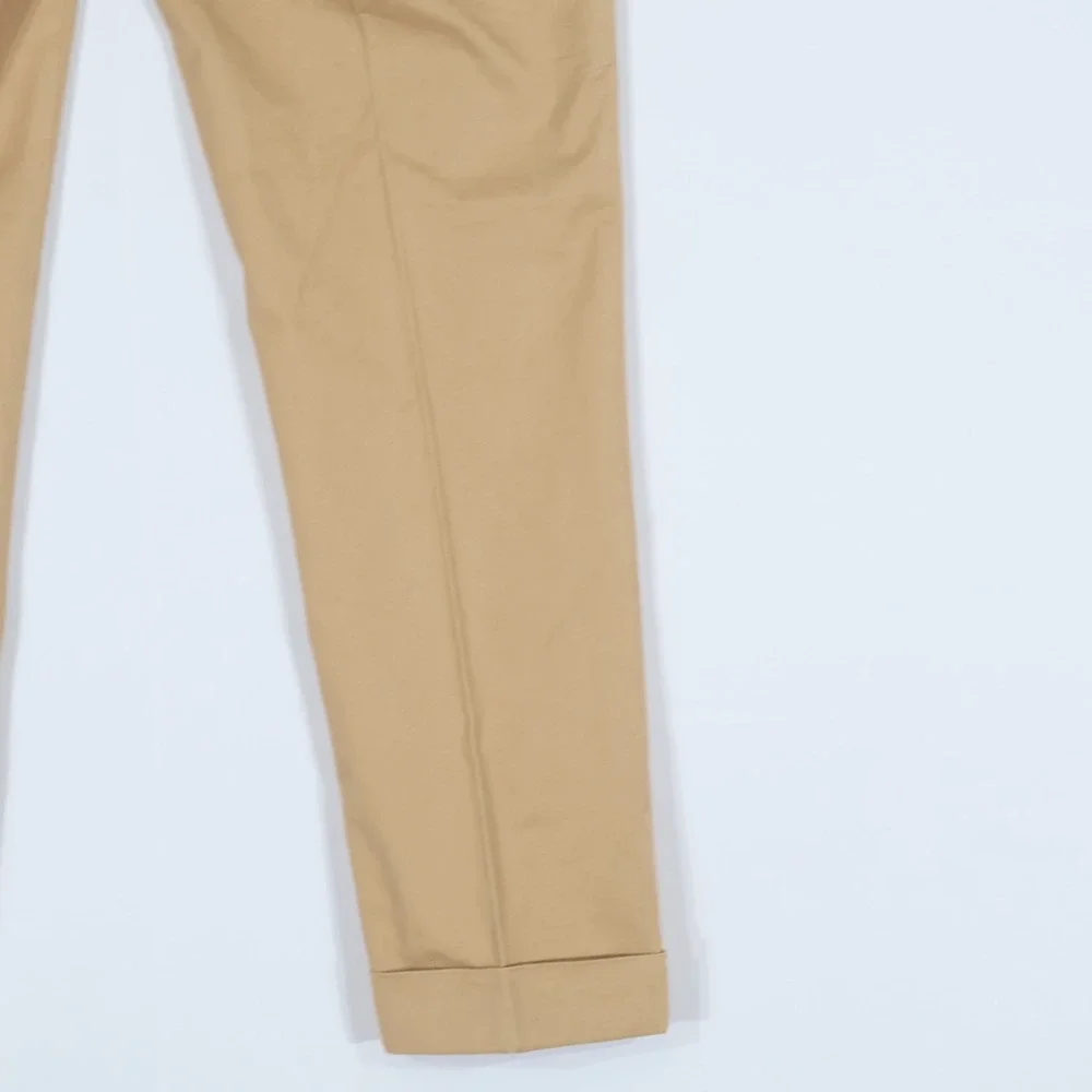 Polo Ralph Lauren Chino Pants Mens 34x32 Tan Khaki Stretch Cuffed $168 NWT